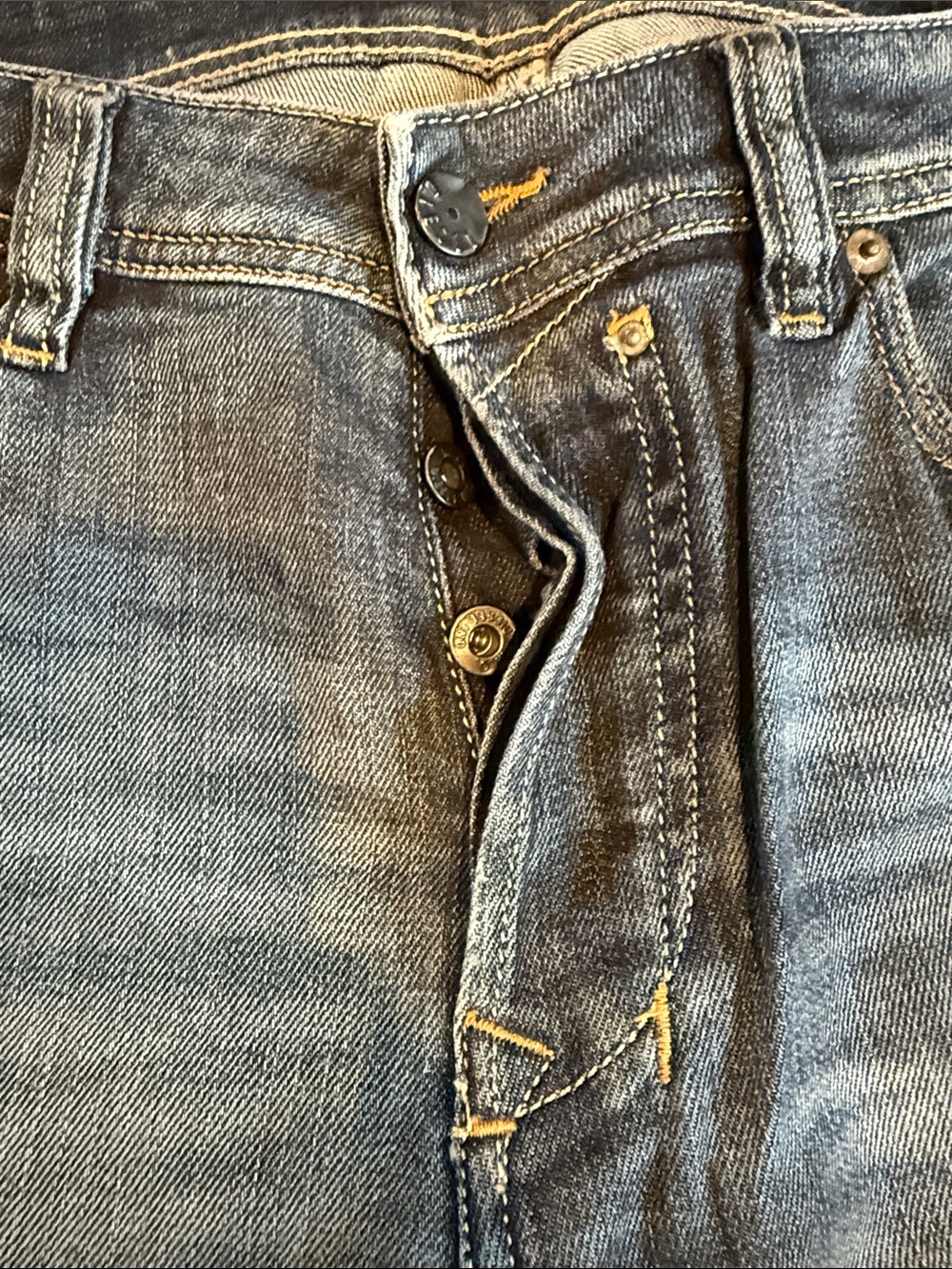 Mens Diesel Straight Leg Jeans in Medium Wash Blue- 33x30 (Safado) - Picture 11 of 11